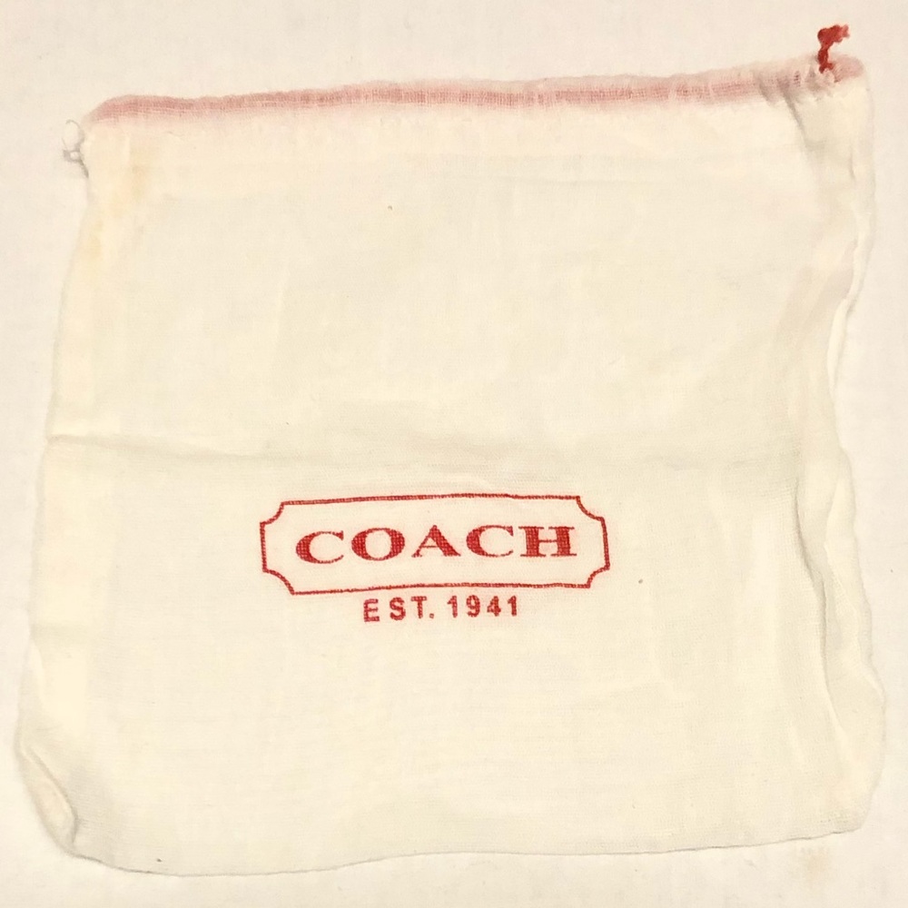 ✅4-20$ sale Coach dust bag white small